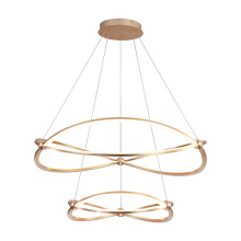 Golden 7916-32-19 AGL - Wry Lighting Spirale Integrated LED 32in Chandelier in Anodized Gold